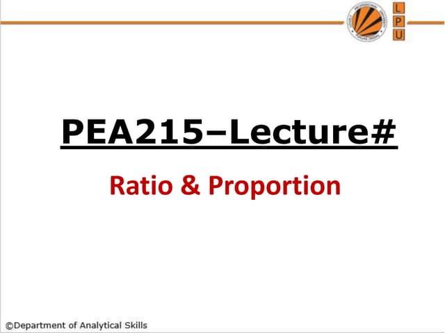 Mastering Ratios and Proportions: Essential Theories and Shortcut Tricks  Des...