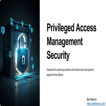 Comprehensive Privileged Access Management Security Solutions