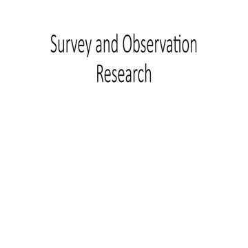 7. Survey and observation research Sampling PPT