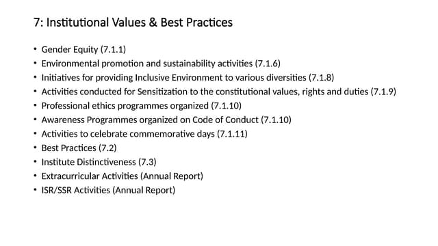 introduction values and best practices in