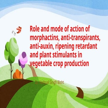 Role and mode of action of morphactins,.pptx