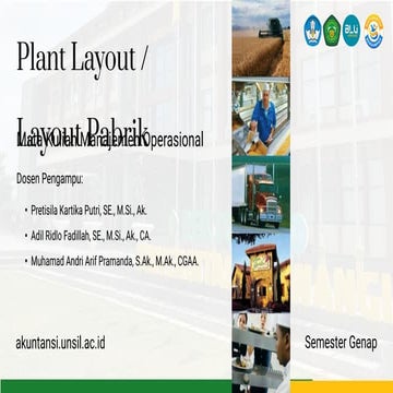 Comprehensive Guide to Plant Layout and Operational Management ...