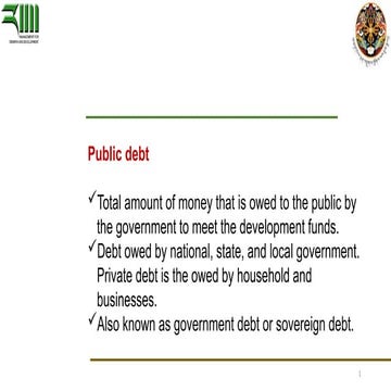 Public Borrowing and Debt Management | PDF