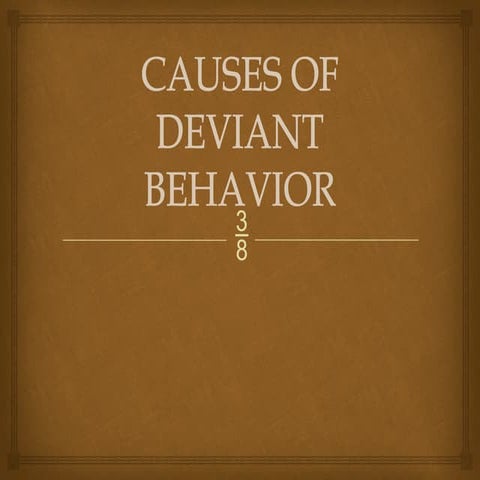 Understanding Causes and Examples of Deviant Behavior: Focus on Drug ...
