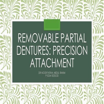 Precision attachment.pptx