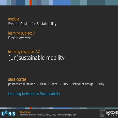 7.2 sustainable mobility