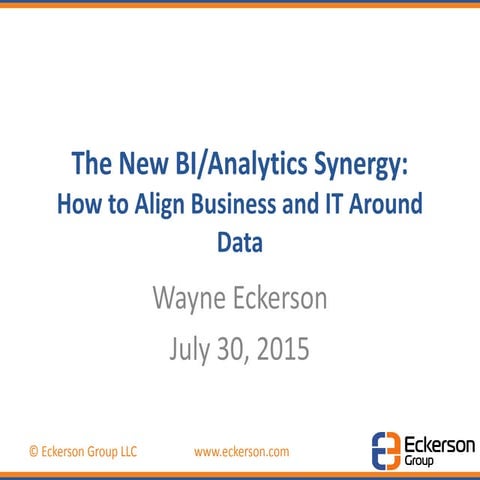 TDWI Boston Keynote: The New BI/Analytics Synergy 
