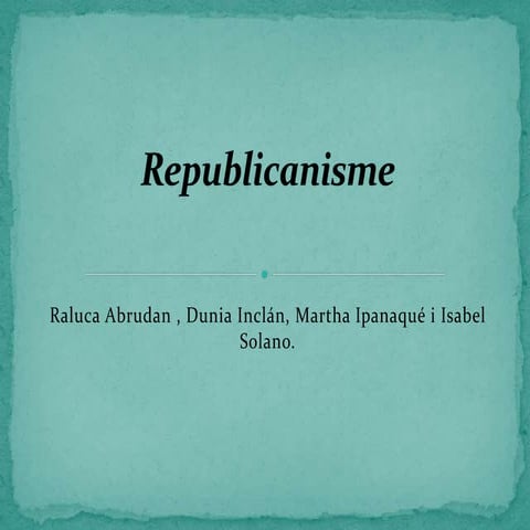 7.3 les forces polítiques marginades