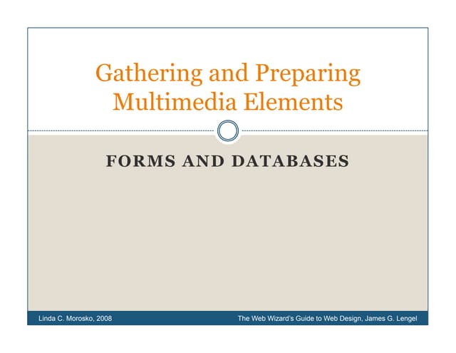 7 4 Preparing The Elements Forms And Databases
