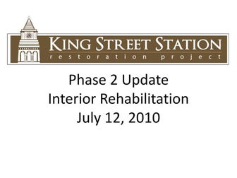King Street Station 7.5.10 website update