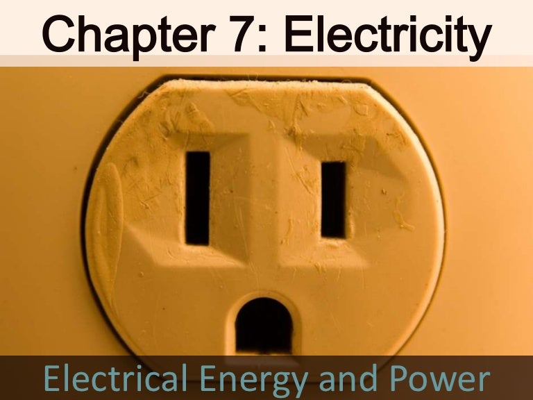 7.5 electrical energy and power
