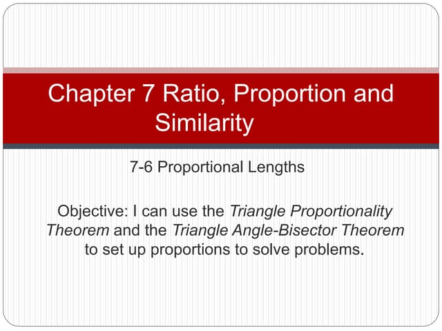 7 6 Proportional Lengths