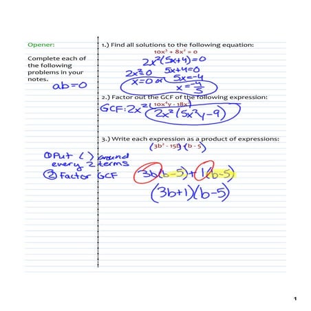 Algebraic expressions and equations | PPTX