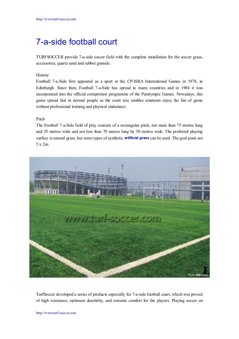 7 aside football court turf soccer