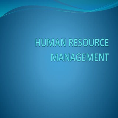 7   an introduction to hrm