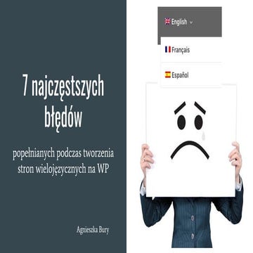 7 najczęściej popełnianych błędów podczas tworzenia stron wielojęzycznych na WordPressie