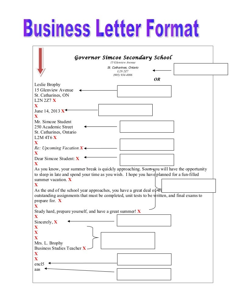 7 business letter format with blanks business letter format images