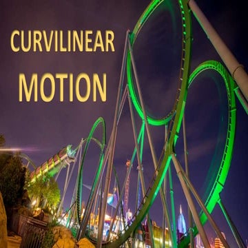 Curvilinear motion of a particle