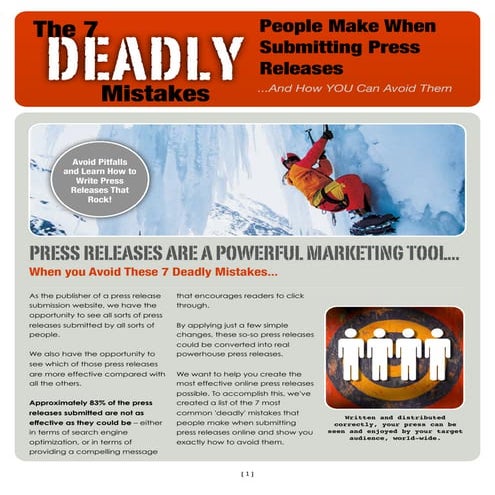 7 Deadly Press-Release Mistakes
