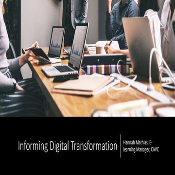Informing digital transformation