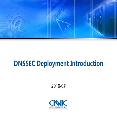 ION Hangzhou - How to Deploy DNSSEC