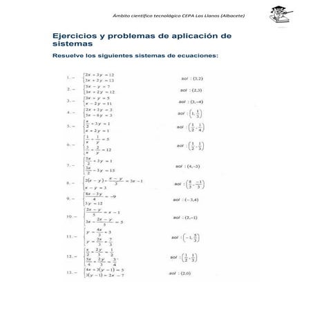 7.ejercicios y problemas de aplicación de sistemas