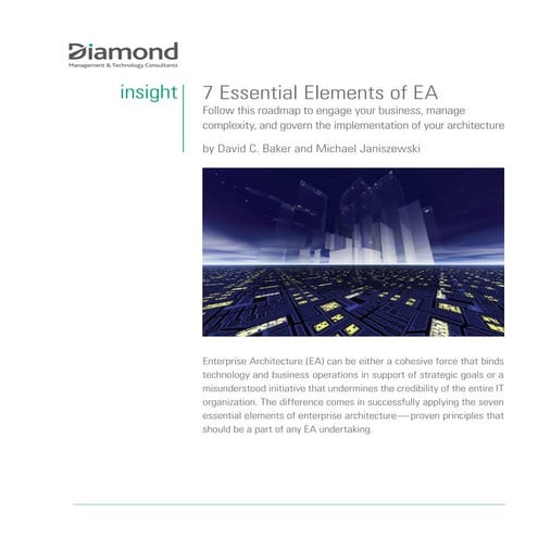 7 Essential Elements Of EA