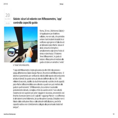 7   focus riflessometro