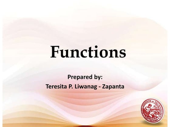 PPt on Functions | PPT