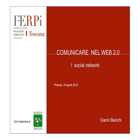 Comunicare nel web 2.0 (Gianni Bianchi)