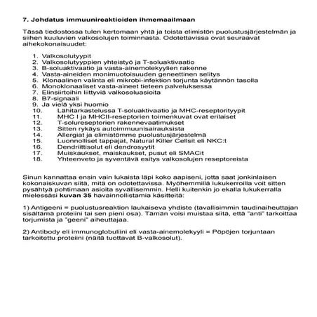 Immunologian perusteet