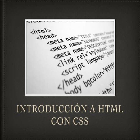 Tema 7 - Introducción a html con css