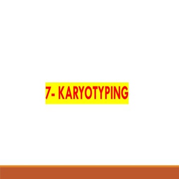7- Karyotyping.ppt.pdf يركز على الجانب الطبي
