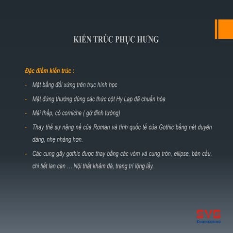 KIẾN TRÚC PHỤC HƯNG