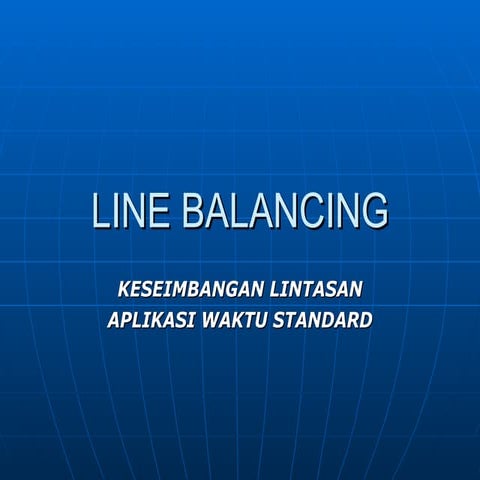 7. line balancing