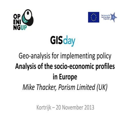 GIS DAY Belgium mike tacker_porism