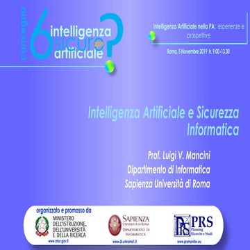 Intelligenza Artificiale e Sicurezza Informatica