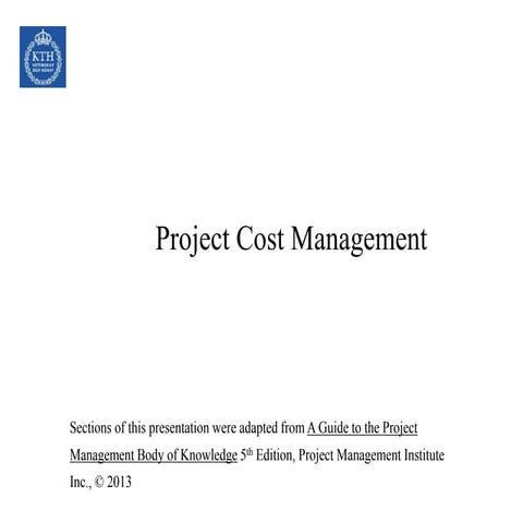 Project Cost Management