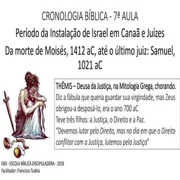 7  periodo da instalacao de israel em canaa e juizes