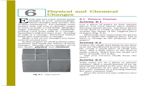 chemical and phsical changes | PDF