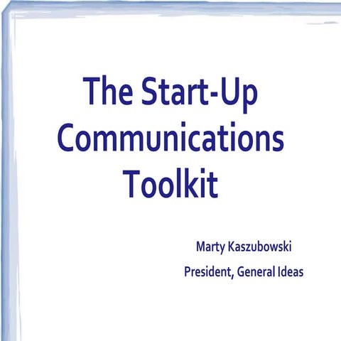 Updated:  Preparing an investor presentation