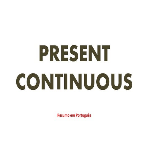 7 present continuous tense resume