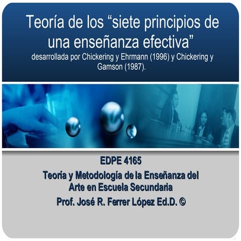 7 Principios De La Ensenanza Efectiva | PPT