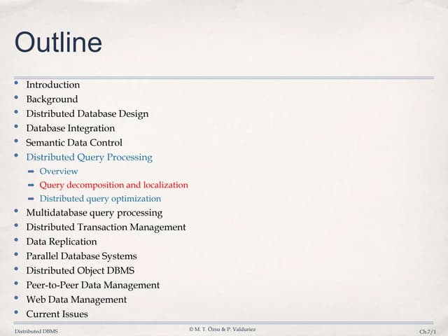 Database ,7 query localization
