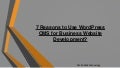 7 reasons-to-use-wordpress-cms-for-business-development