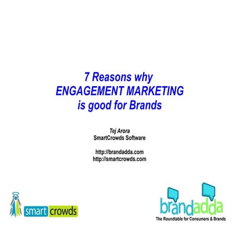 7  Reasons Why  Engagement  Marketing Is Good For  Brands