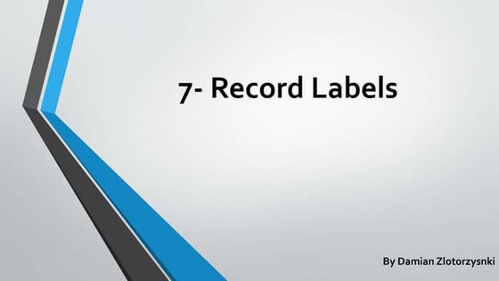 Record labels | PPT