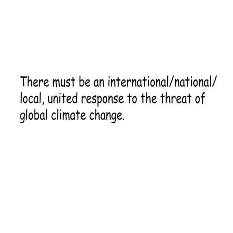 7. Responses To Climate Change