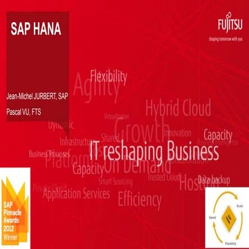 IT Future 2012 - Fujitsu SAP HANA 