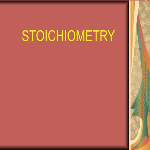 solution-Stoichiometry. This explains stoichiometry. ppt
